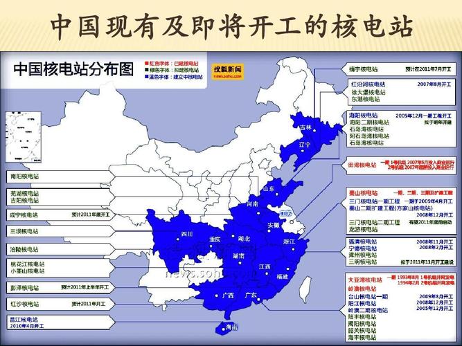 中国核电厂-中国核电厂分布地图