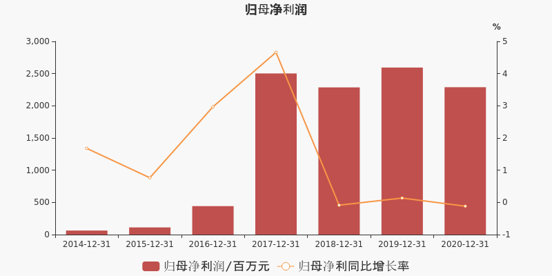 佰利公司-佰利公司2017年度利润表