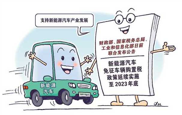 新能源汽车免征购置税延续-2023购置税减半开始了吗