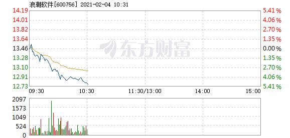 600756浪潮软件-600756浪潮软件股吧资金